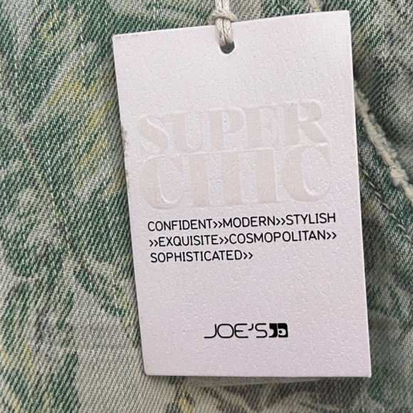 NEW JOE'S Jeans from Nordstrom with tropical leaves print - unusual & beautiful! - Picture 4 of 13